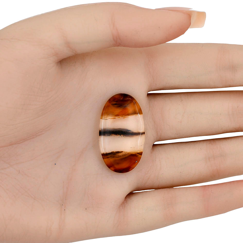 Montana Agate 30.5x17.6x3.5 mm Oval Gemstone LS03910-40