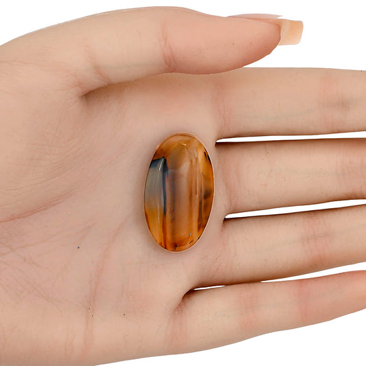 Montana Agate 30.4x17.65x5.5 mm Oval Gemstone LS03915-40