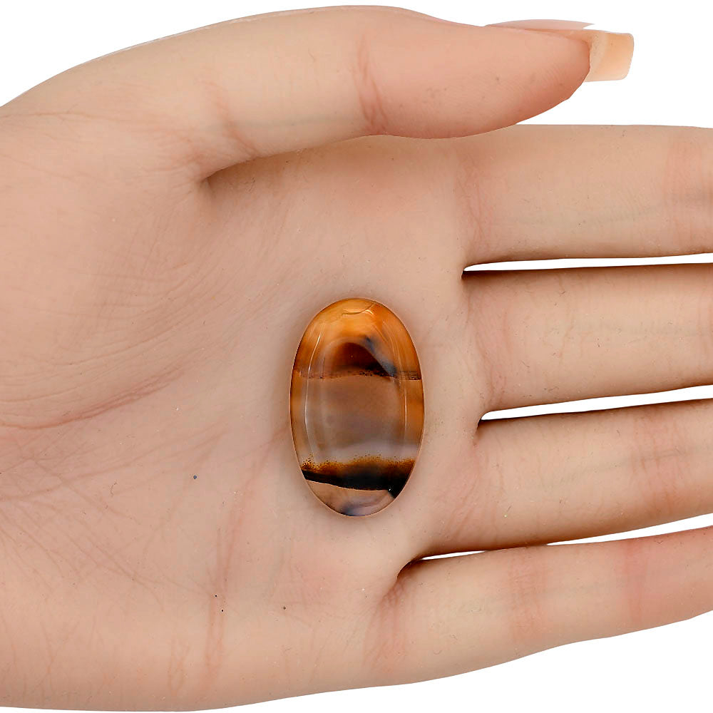 Montana Agate 28.5x17.6x4.7 mm Oval Gemstone LS03917-40