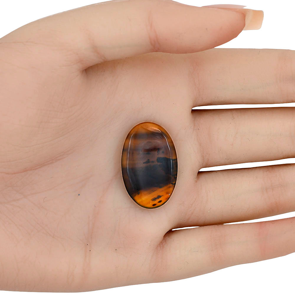Montana Agate 27.25x17.6x4.3 mm Oval Gemstone LS03926-40