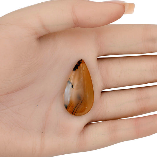 Montana Agate 32.9x17.75x5 mm Pear Gemstone LS03927-40