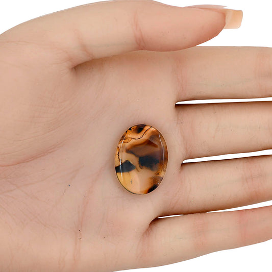 Montana Agate 23.3x17.6x3.5 mm Oval Gemstone LS03935-40