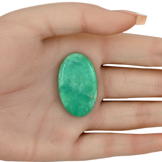 Boulder Chrysoprase 35.7x22x5.5 mm Oval Gemstone LS03952-67