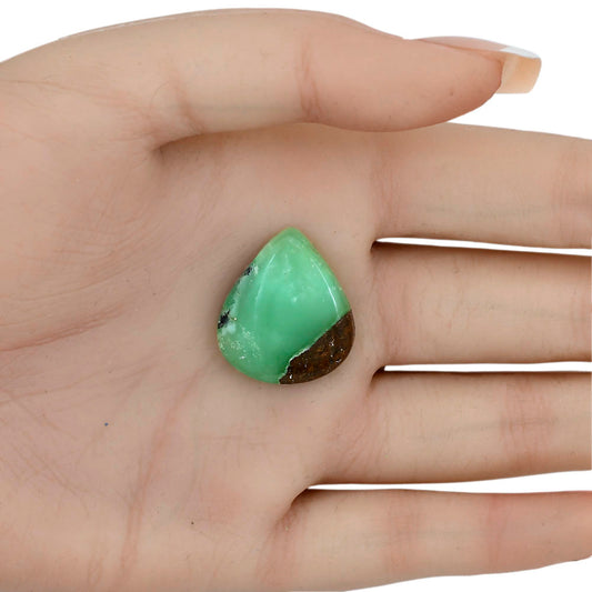 Boulder Chrysoprase 23.7x20.8x5.5 mm Pear Gemstone LS03955-67