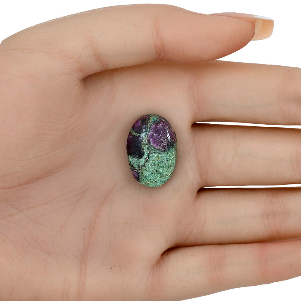Ruby-In-Fuchsite 21.6x14.8x5.5 mm Oval Gemstone LS03970-68