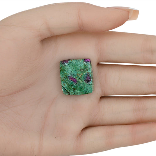 Ruby-In-Fuchsite 20.7x18.7x4.7 mm Baguette Gemstone LS03971-68