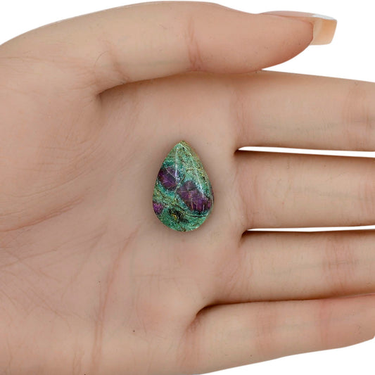 Ruby-In-Fuchsite 21.5x14.15x5.7 mm Pear Gemstone LS03973-68