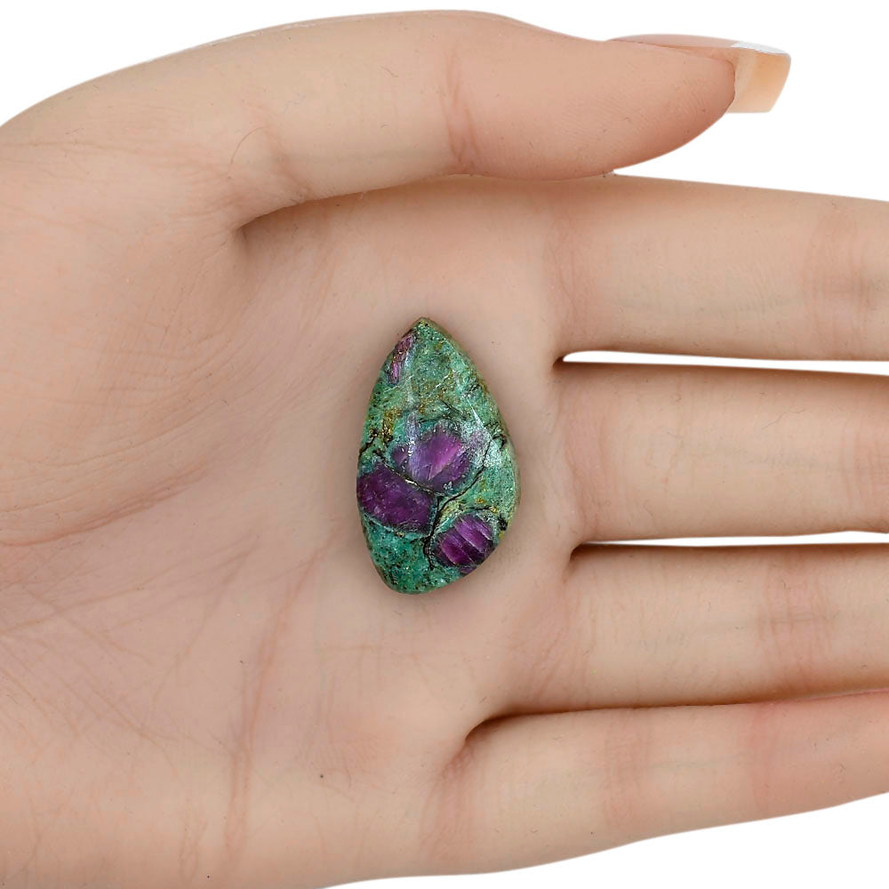 Ruby-In-Fuchsite 28.5x16.4x6 mm Fancy Gemstone LS03977-68