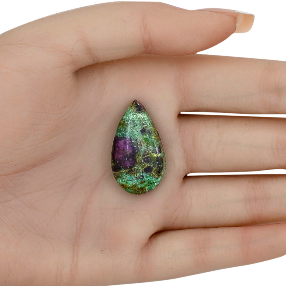 Ruby-In-Fuchsite 29.85x17.1x5.8 mm Pear Gemstone LS03981-68