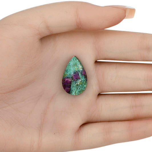 Ruby-In-Fuchsite 23.2x14.9x5.3 mm Pear Gemstone LS03984-68