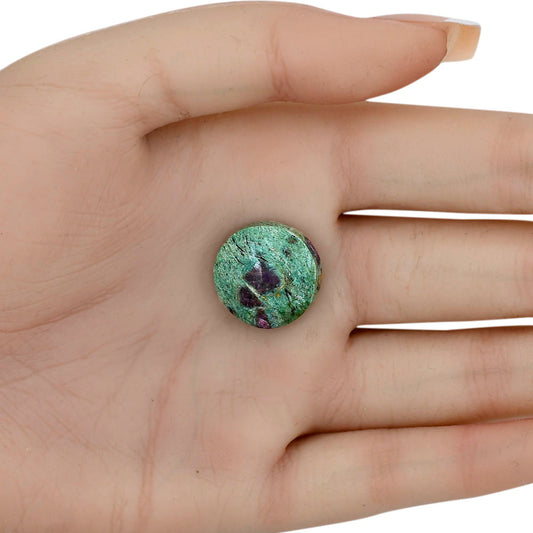 Ruby-In-Fuchsite 17.7x17.7x6 mm Round Gemstone LS04002-68