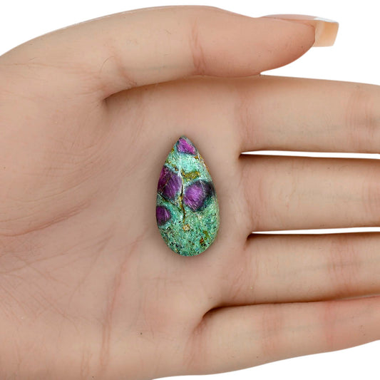Ruby-In-Fuchsite 29.1x15.15x5.8 mm Pear Gemstone LS04025-68
