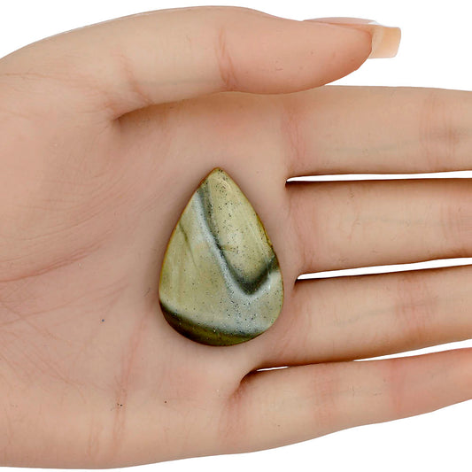 Flint Stone 35.6x25x5.5 mm Pear Gemstone LS04075-99
