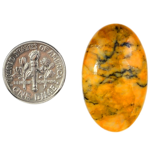Honey Dendritic Opal 18.8x30.65x6 mm Oval Shape Polished Gemstone LS100-06010