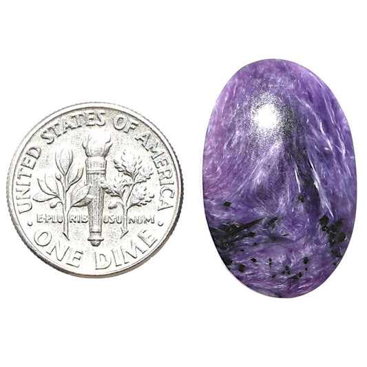 Siberian Charoite 15.6x24.15x5.5 mm Oval Shape Polished Gemstone LS102-08814