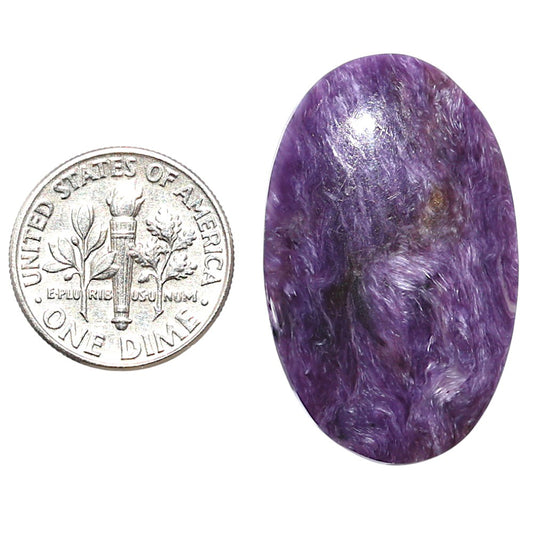 Siberian Charoite 20x32.5x4.3 mm Oval Shape Polished Gemstone LS102-08830
