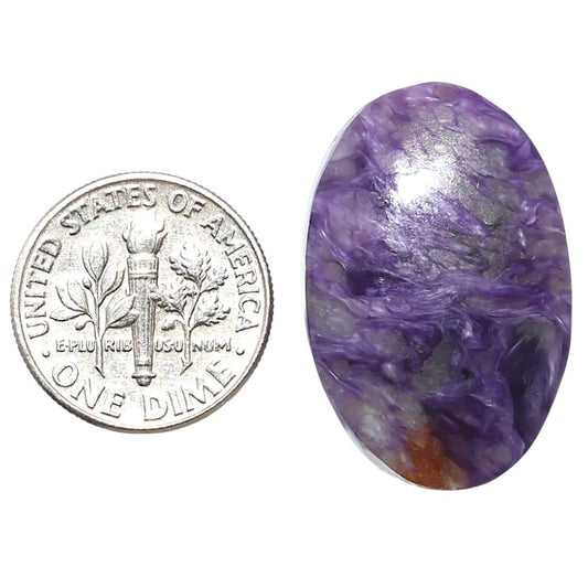Siberian Charoite 18.4x27.65x6 mm Oval Shape Polished Gemstone LS102-08831