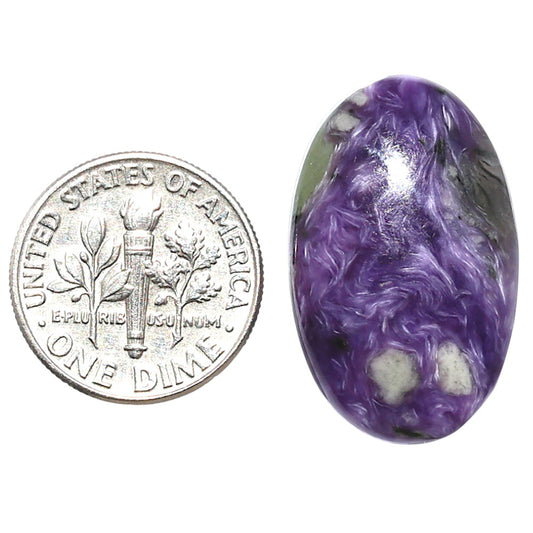 Siberian Charoite 16x25.9x6 mm Oval Shape Polished Gemstone LS102-08856
