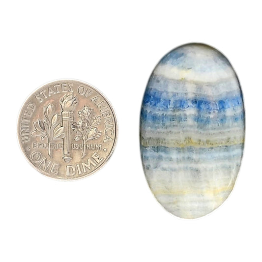 Blue Scheelite 18.3x30.5x6.5 mm Oval Shape Polished Gemstone LS103-06049