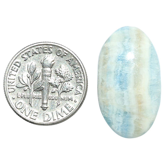 Blue Scheelite 13.5x23.8x4 mm Oval Shape Polished Gemstone LS103-08100