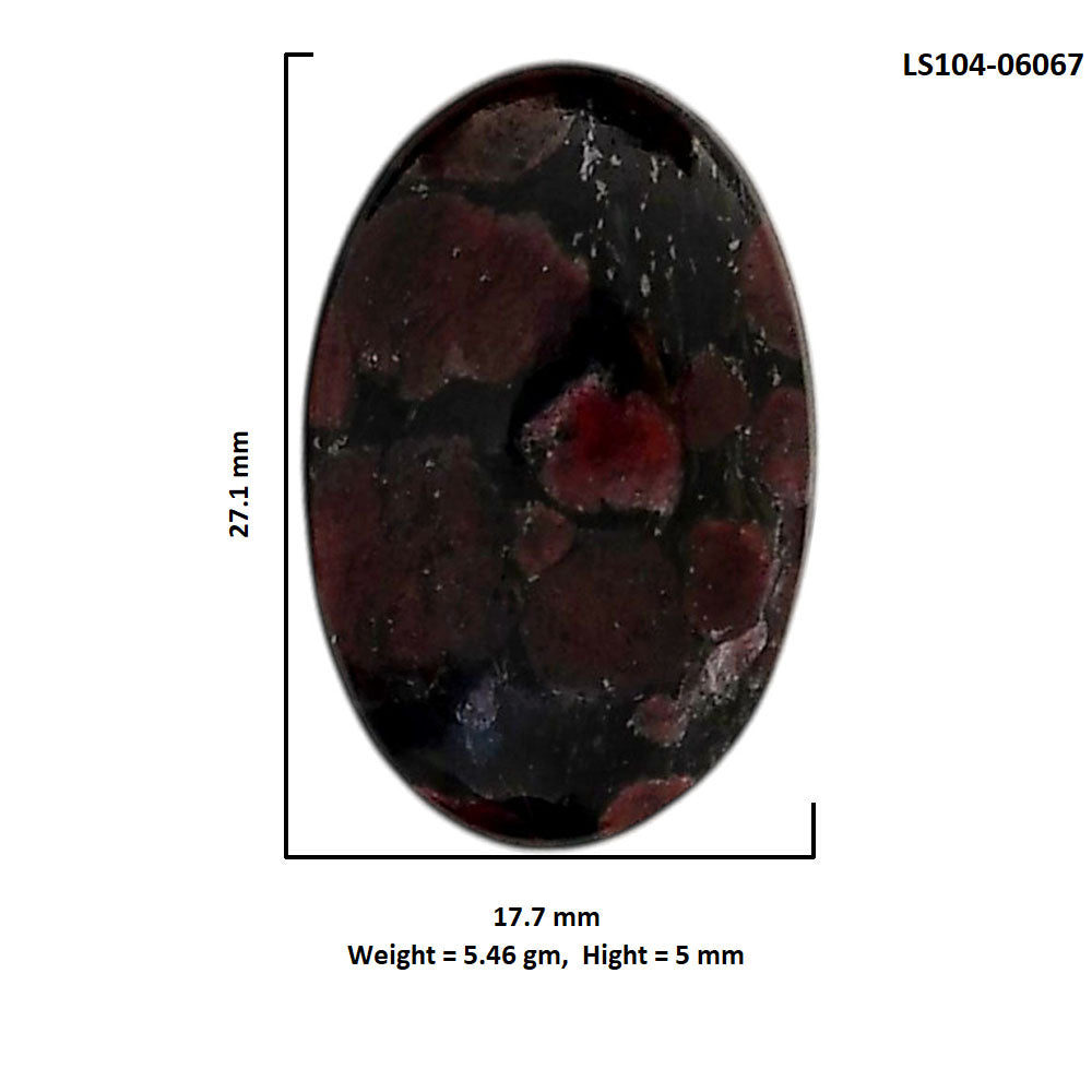 Eudialyte 17.7x27.1x5 mm Oval Shape Polished Gemstone LS104-06067