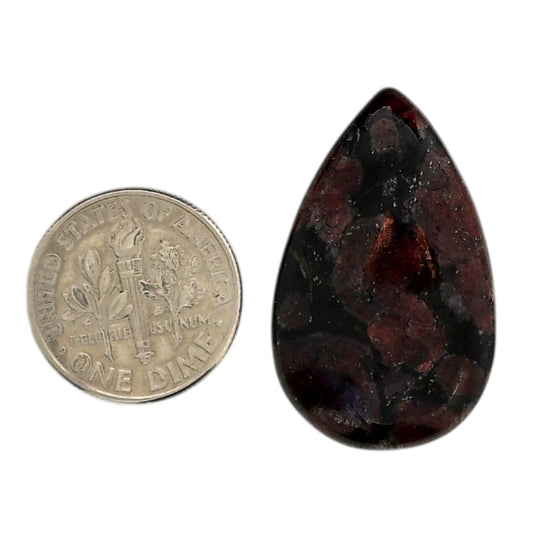 Eudialyte 18.5x29.8x5 mm Pear Shape Polished Gemstone LS104-06073