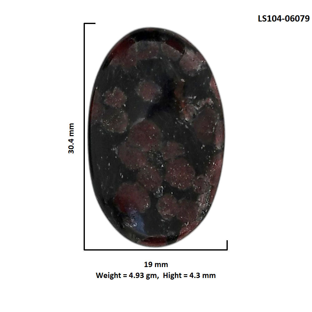 Eudialyte 19x30.4x4.3 mm Oval Shape Polished Gemstone LS104-06079