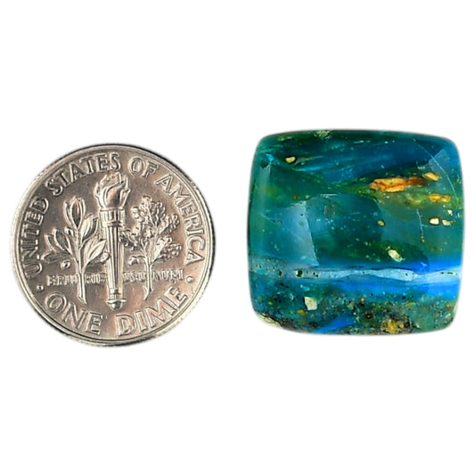 Peruvian Opalina 18.3x19.2x6 mm Cushion Shape Polished Gemstone LS105-06116