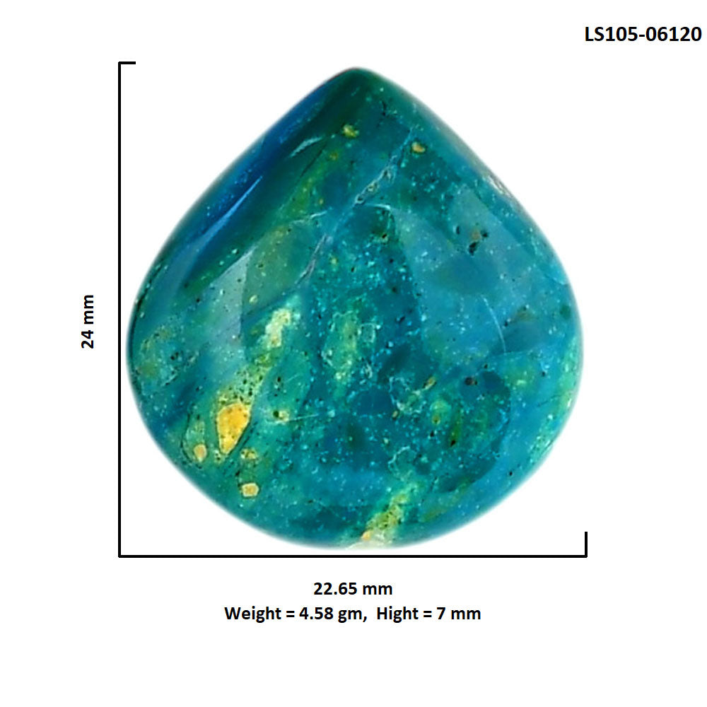 Peruvian Opalina 22.65x24x7 mm Heart Shape Polished Gemstone LS105-06120