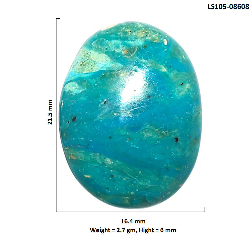 Peruvian Opalina 16.4x21.5x6 mm Oval Shape Polished Gemstone LS105-08608