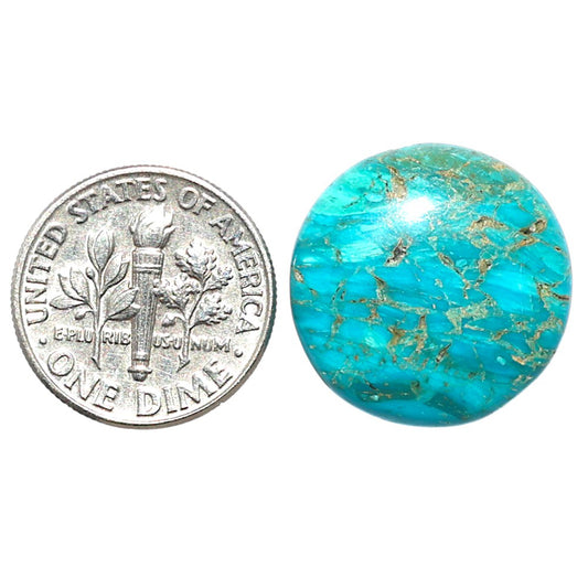 Peruvian Opalina 19x19x5 mm Round Shape Polished Gemstone LS105-08618