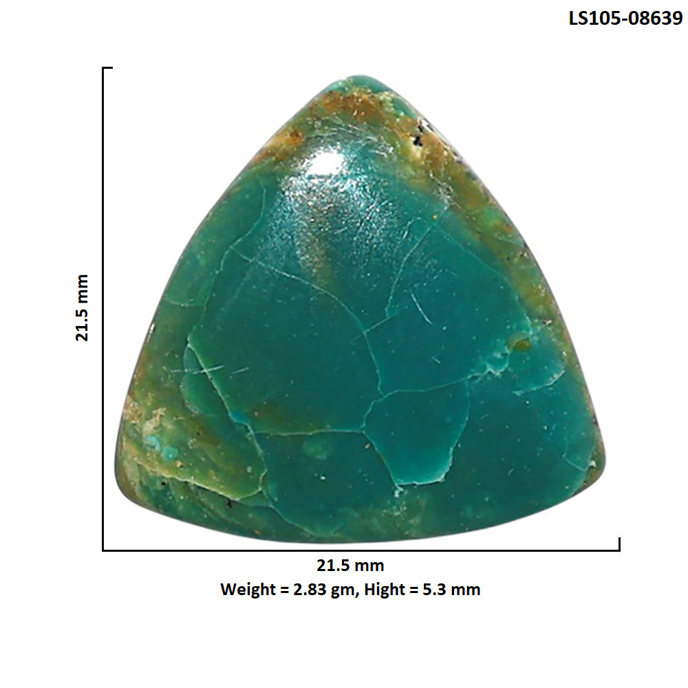 Peruvian Opalina 21.5x21.5x5.3 mm Fancy Shape Polished Gemstone LS105-08639