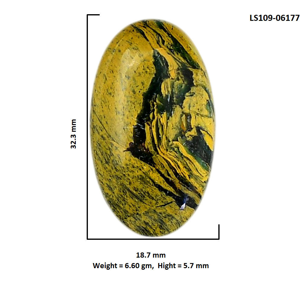 Mariposite 18.7x32.3x5.7 mm Oval Shape Polished Gemstone LS109-06177