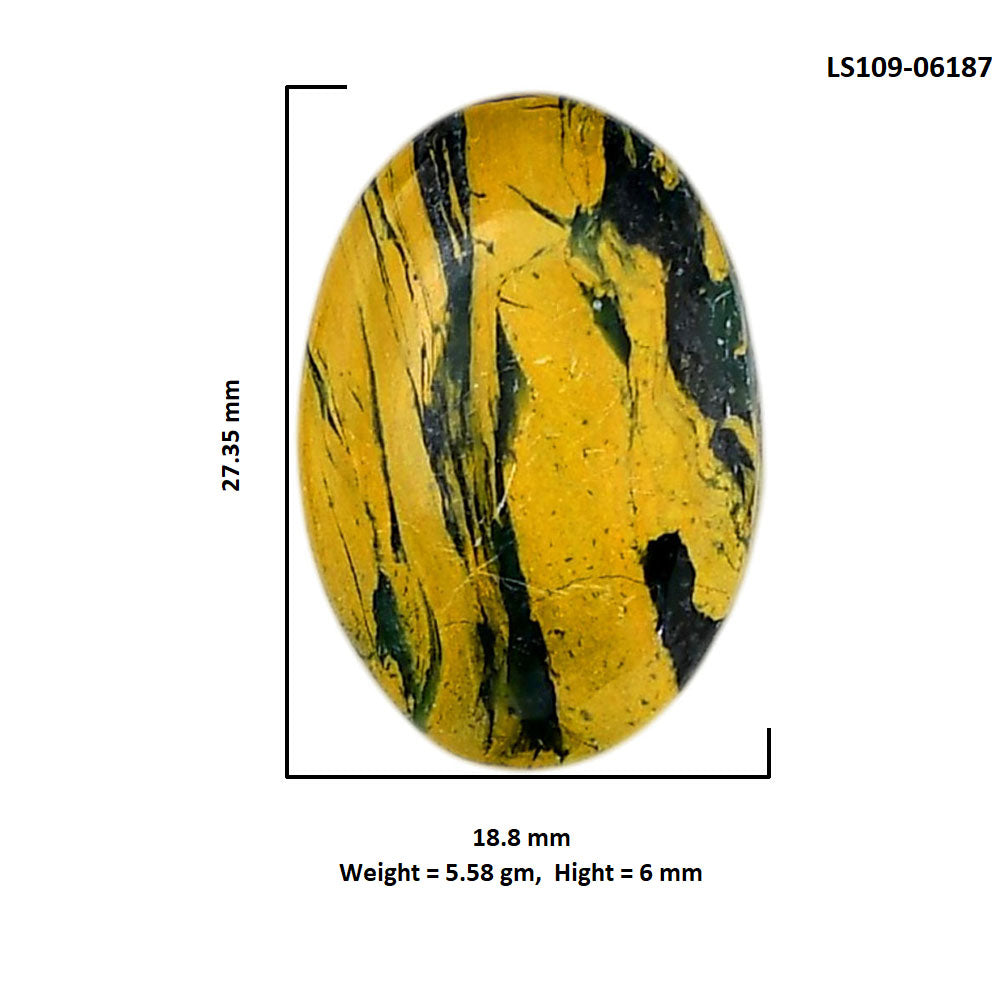 Mariposite 18.8x27.35x6 mm Oval Shape Polished Gemstone LS109-06187