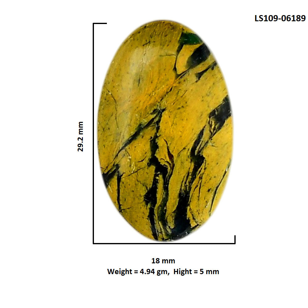 Mariposite 18x29.2x5 mm Oval Shape Polished Gemstone LS109-06189