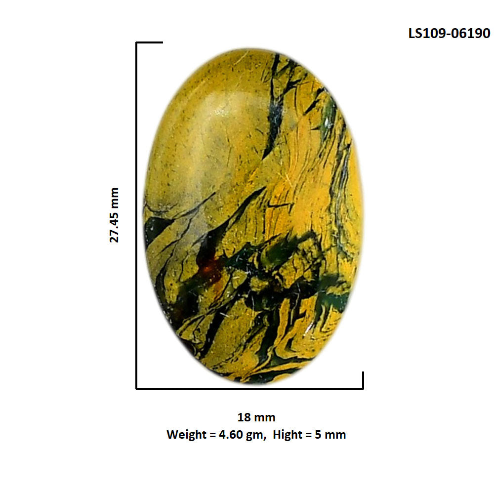 Mariposite 18x27.45x5 mm Oval Shape Polished Gemstone LS109-06190