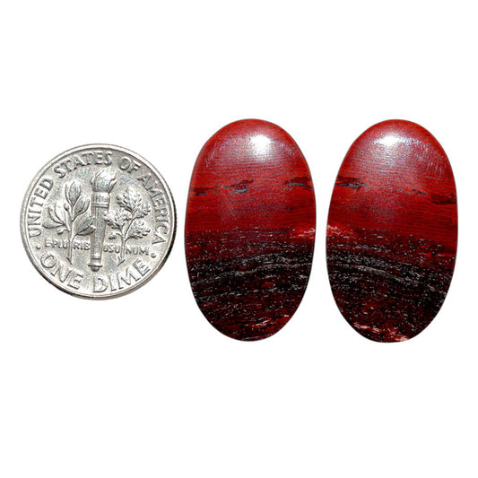 Snake Skin Jasper Pair 14.8x25x4 mm Oval Shape Polished Gemstone LS11-07815