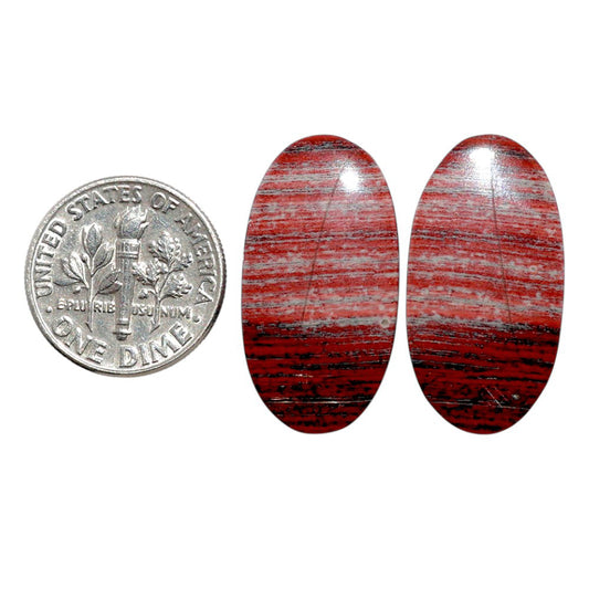 Snake Skin Jasper Pair 13.8x26.2x4 mm Oval Shape Polished Gemstone LS11-07830