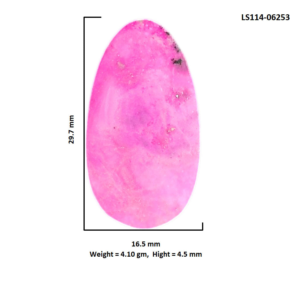 Pink Cobalt 16.5x29.7x4.5 mm Oval Shape Polished Gemstone LS114-06253
