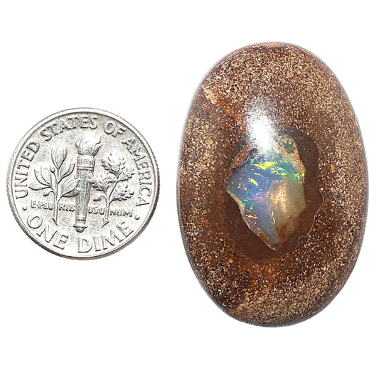 Boulder Opal 22.6x33.4x7.5 mm Oval Shape Polished Gemstone LS115-08709