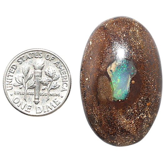 Boulder Opal 21.75x34x7 mm Oval Shape Polished Gemstone LS115-08711