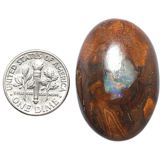 Boulder Opal 22.6x32.9x7.5 mm Oval Shape Polished Gemstone LS115-08719