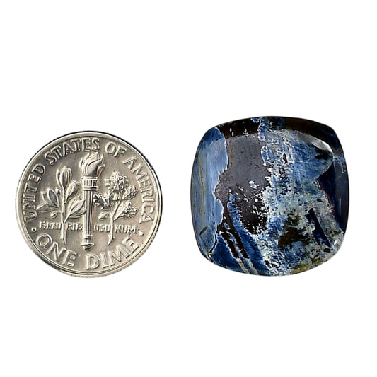 Pietersite 19x19.4x5 mm Cushion Shape Polished Gemstone LS116-06336