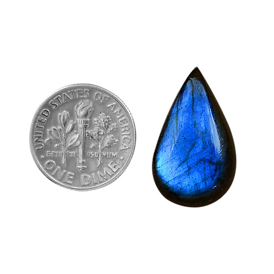 Blue Labradorite 14x23.65x6 mm Pear Shape Polished Gemstone LS118-06376
