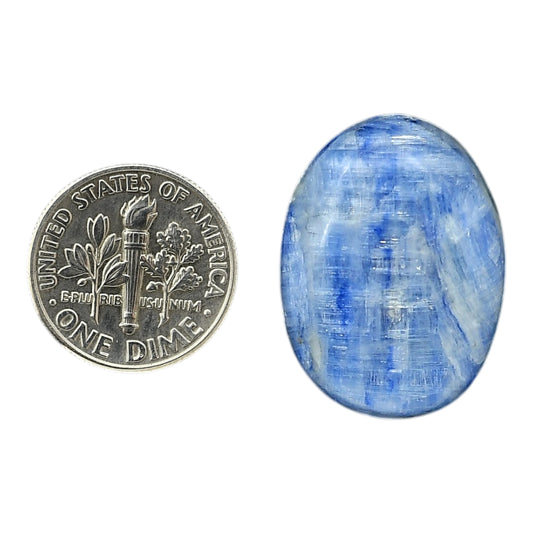 Blue Kyanite 19.2x26x5 mm Oval Shape Polished Gemstone LS120-06388