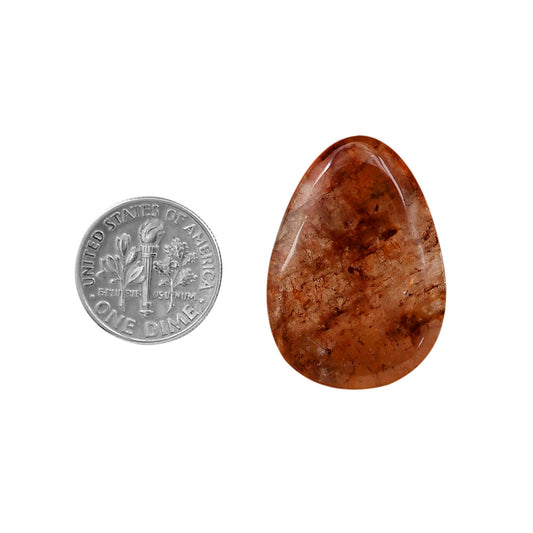 Red Fire Quartz 22x30.8x5 mm Fancy Shape Polished Gemstone LS122-06423