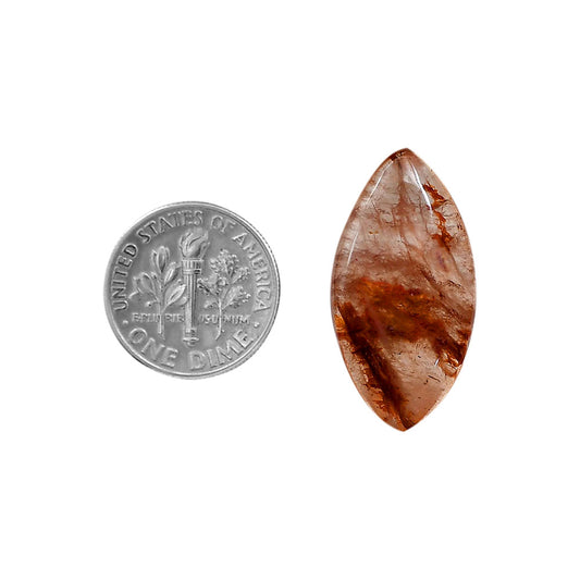 Red Fire Quartz 14.5x28x5.3 mm Marquise Shape Polished Gemstone LS122-06440