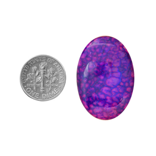 Dragon Vein Agate 21.7x30.75x6 mm Oval Shape Polished Gemstone LS126-06505