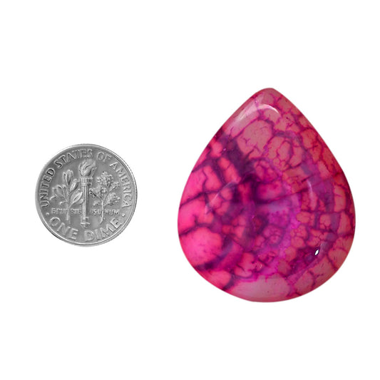 Dragon Vein Agate 30.1x36.25x8 mm Heart Shape Polished Gemstone LS126-06511