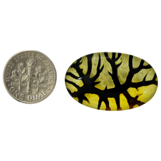 Dendritic Agate Doublet 19.2x30.45x7 mm Oval Shape Polished Gemstone LS127-06557